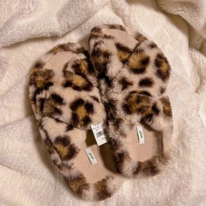 Aerie cheetah slippers